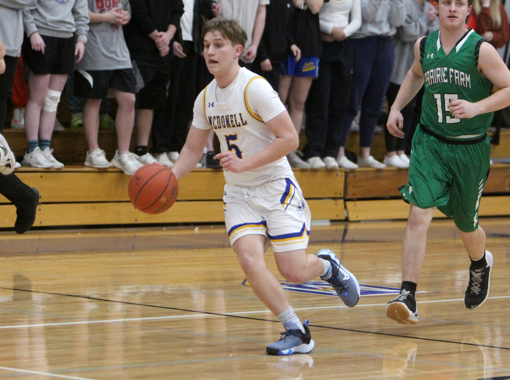 Prairie Farm at McDonell boys basketball 3-1-22
